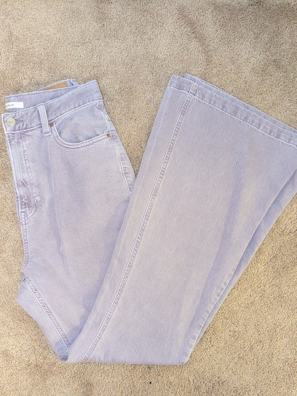 PacSun High Rise Flare Lavender Jeans